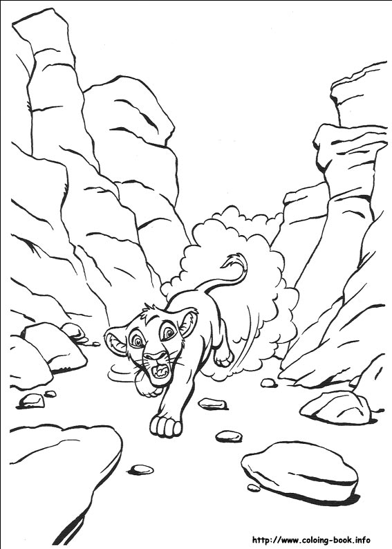 The Lion King coloring picture